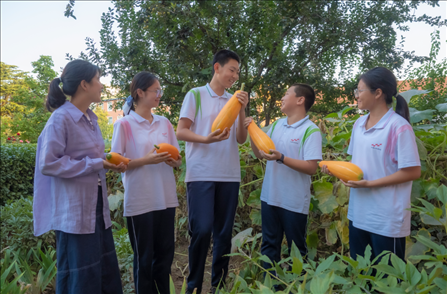 密云區(qū)第五中學(xué)豐收節(jié)活動(dòng)。北京市教委供圖