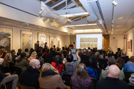 “國際視野下的中國繪畫——中國國家畫院優(yōu)秀作品交流展”。中國駐瑞典大使館供圖